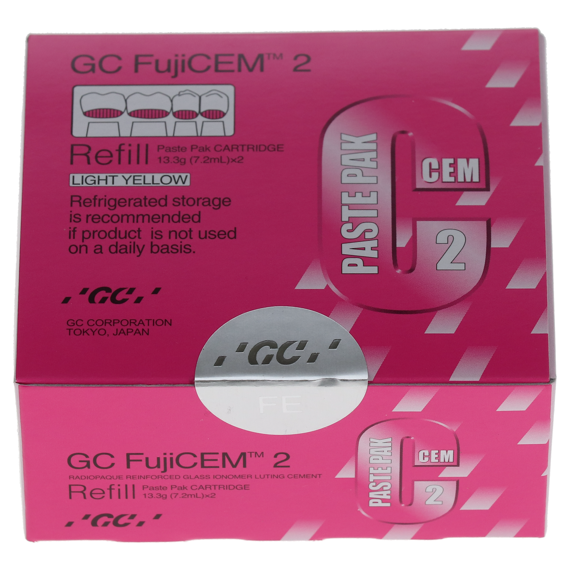 GC 004714 FujiCEM 2 Reinforced Glass Ionomer Luting Cement Automix 2/Pk 004599 GC 004714 FujiCEM 2 Reinforced Glass Ionomer Luting Cement Automix 2/Pk 004599